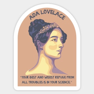 Ada Lovelace Portrait and Quote Sticker